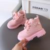 Autumn Winter Girl's Ankle Boot New Solid Color Versatile Children Fashion Boots Non-slip Thick Bottom Kids Causal Short Boots