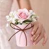 Round Flower Paper Boxes Lid Bucket Gift Packaging Box Gift Candy Bar Party Wedding Gift Storage Boxes