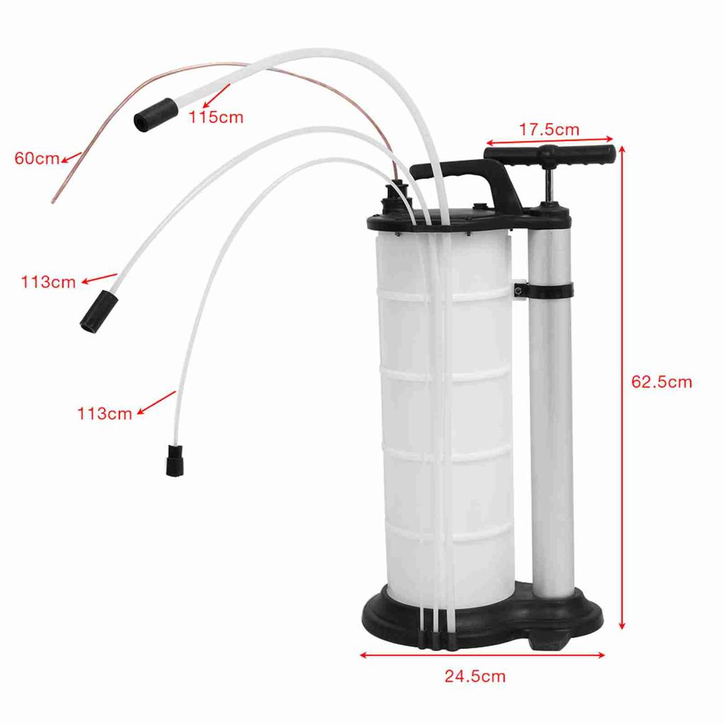 9L Waste Oil Water Suction Extraction Pump Fluid Vacuum Transfer Hand Operating Extraction Pump Oil Transfer Pump Oil Hand Pump