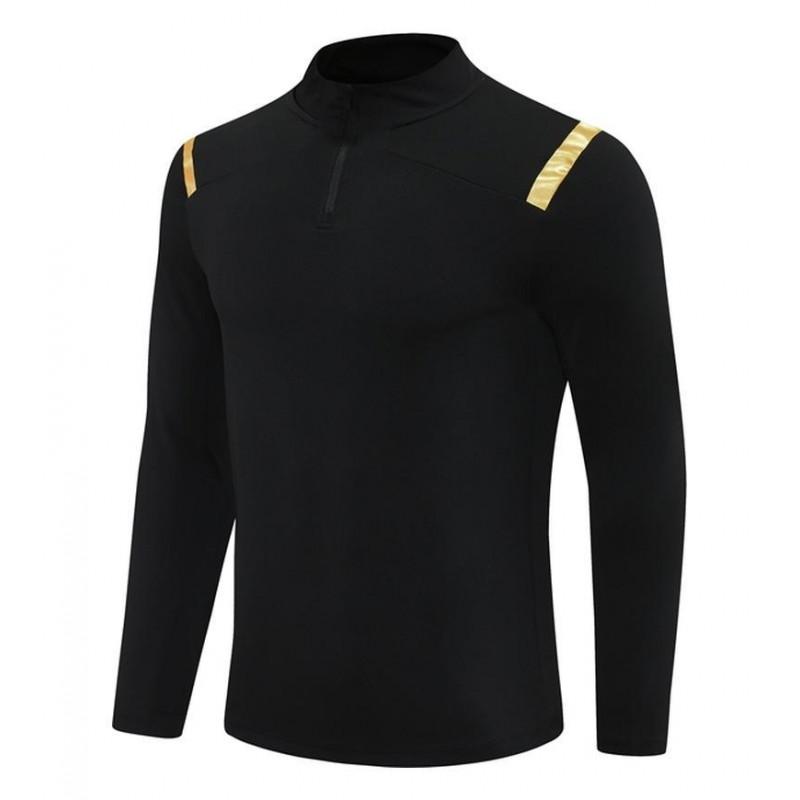Unisex Long Sleeve Half-Zip Training Set Outdoor Sports Quick-Dry Breathable Athletic Top