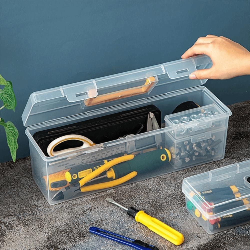 Transparent Storage Screw Box Impact-resistant Tool Storage Box Hardware Tool Box Organizer