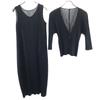 PLEATS PLEASE made in Japan No sleeve Pleated one piece 3 black ensemble Women Used