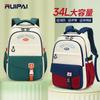 Backpack Simple Female College Student Junior High School Student Schoolbag Contrasting Color Large Capacity Backpack Junior High School Student