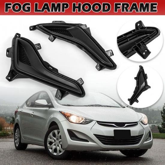 Передние Левый Правый Противотуманные Фары Накладки Рамки Для 2014-2016 Hyundai Elantra 2 шт