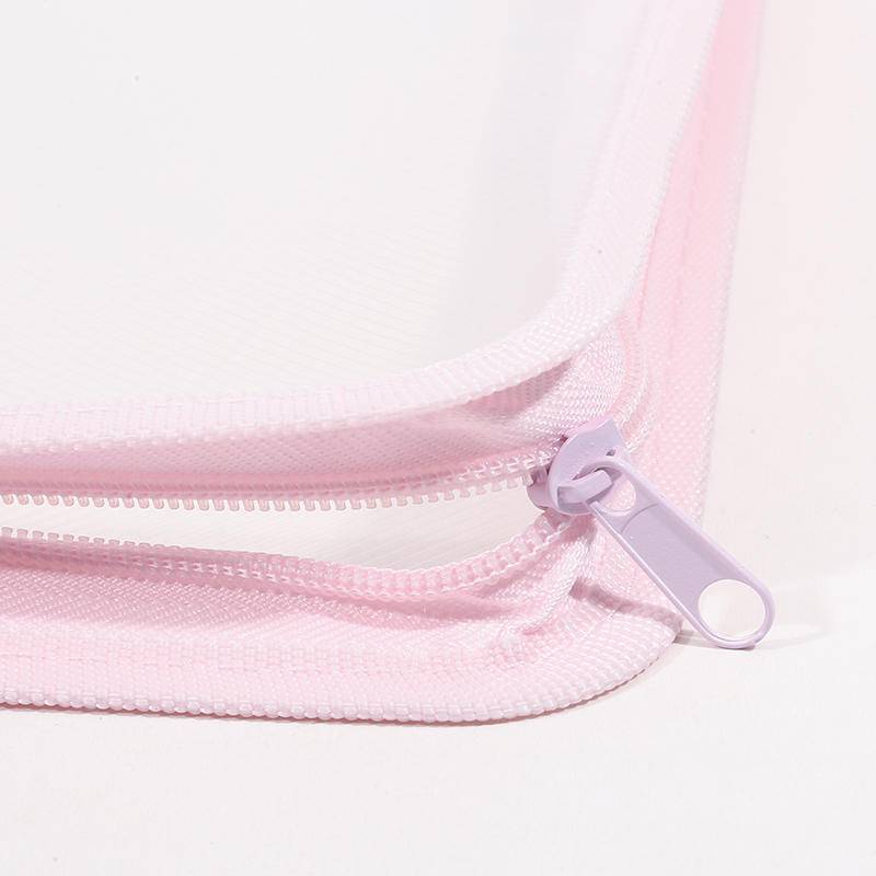 A4 Mesh Zipper Stationery Bag Portable Organizer Folder School Office Supplies Storage Pouch With Handles Large Capacity