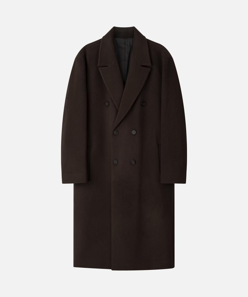 Draw Fit Premier Pure Cashmere Robe Double Coat [Chestnut Brown]