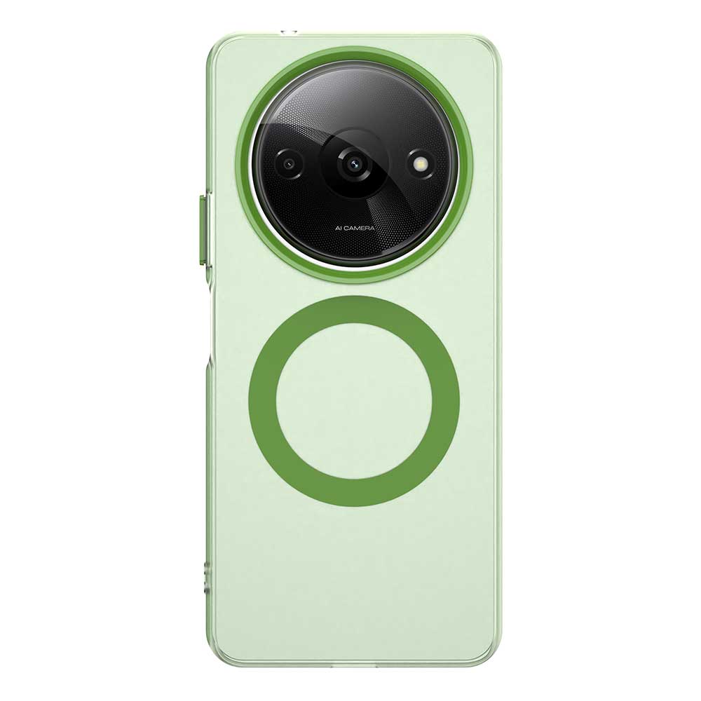 Матовый чехол Magsafe для телефона Xiaomi Redmi A3 Магнитная беспроводная зарядка для Xiaomi Redmi A3x Ударопрочная задняя крышка