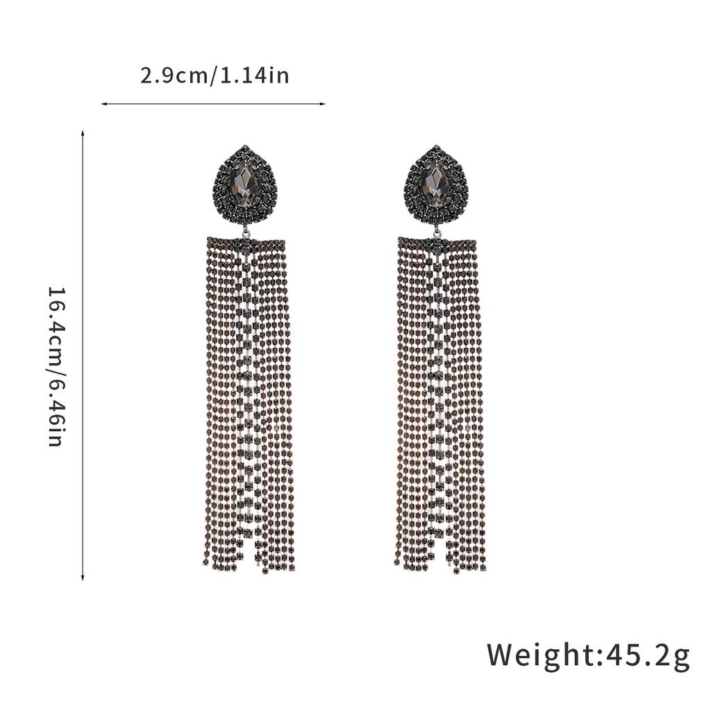 Silver Needle French Fresh Exaggerated Diamond Earrings Light Luxury High-end Stud Earrings Temperament Earrings Design Sense Niche