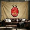Custom Name Aberdeen Football Club Printed Tapestry – Wall Hanging for Bedrooms, Dorms, and Home Decor