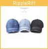 Damaged Fashionable Design Neutral Sunshade Denim Baseball Hat Outdoor For
