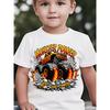 Summer Fashion Boys Short Sleeve T-Shirt Breaking Wall Monster Truck Cartoon Pattern Print Casual