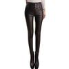 Fashion Women Solid Casual Keep Warm Trousers Sexy Leather Tight Leggings Pants
