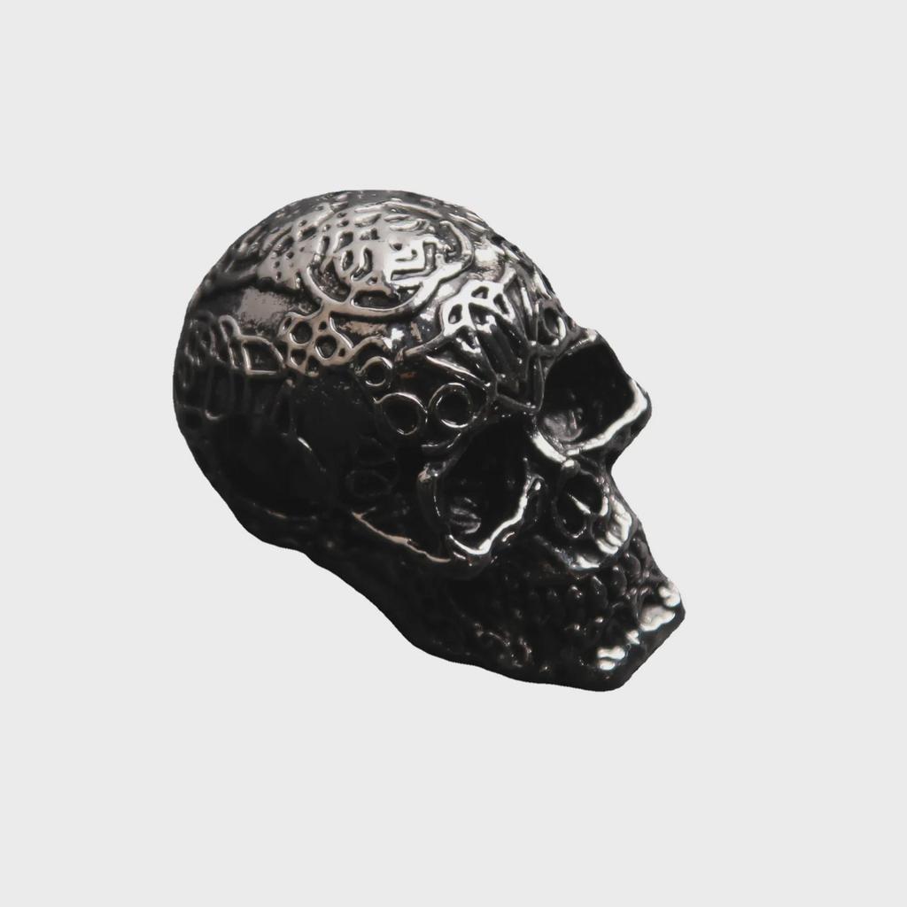 Men's Gothic Skull Necklace - European & American Hip-Hop Fashion Pendant for Halloween