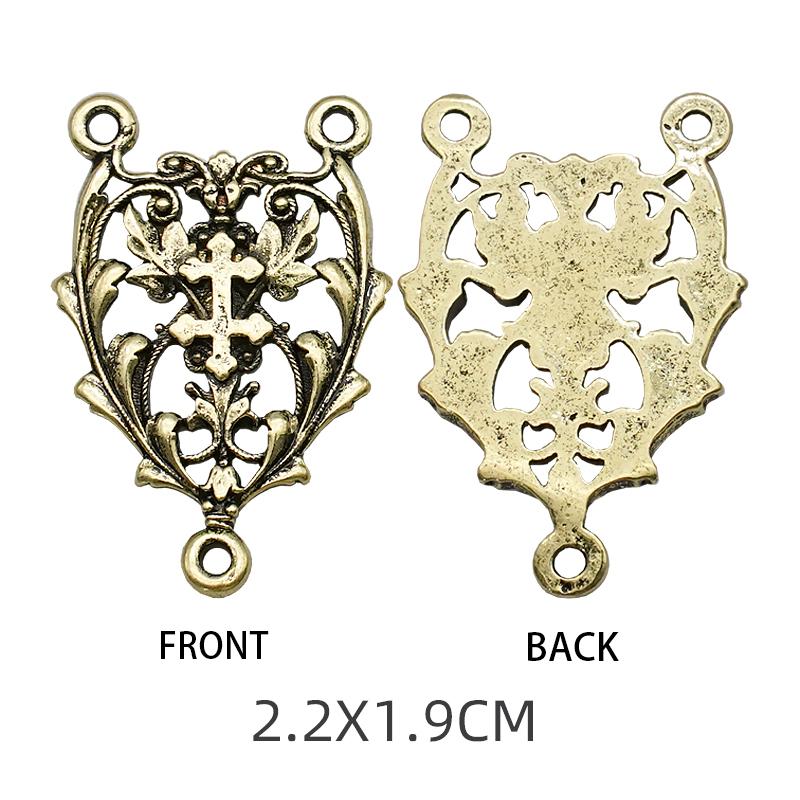 Треугольный сплав ювелирных изделий соединитель ювелирных изделий Изготовление ювелирных изделий Ожерелья Браслеты DIY аксессуары Богоматерь Чудес