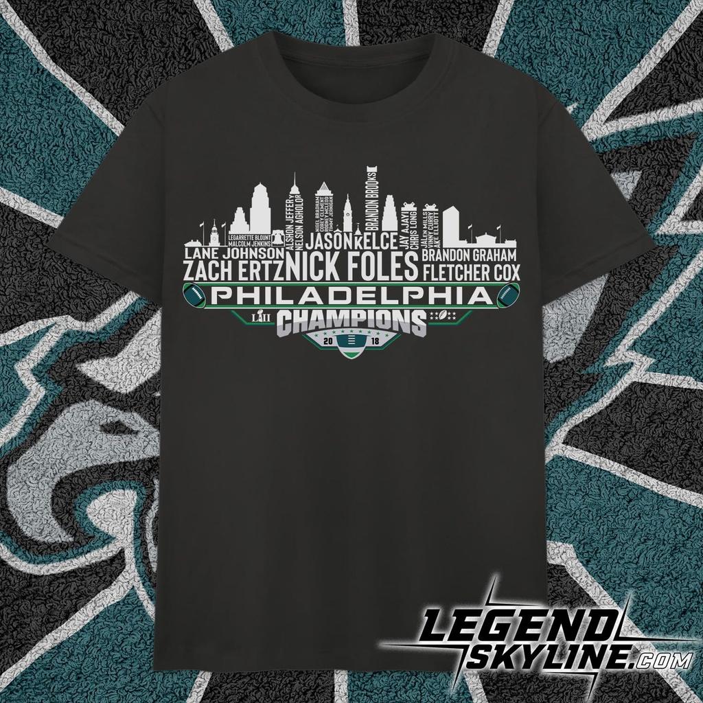 Philadelphia Dream Team Football LII Champions 2018, New England City Skyline Shirt and kids tshirt