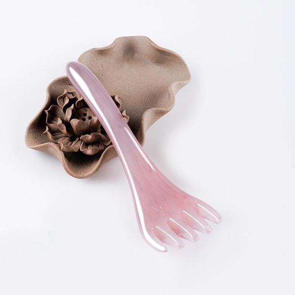 1 шт., массажер для головы, расческа для терапии головы с пятью когтями, массажная расческа с когтями, массажная расческа по меридиану, смола, акупунктурные точки, царапины, массаж головы, артефакт