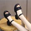 Small Height Increase Platform Sandals Women's Summer Wear 2025 New Fairy Style Casual Versatile Thick Heel Beach Shoes