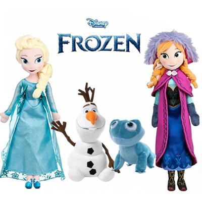 Disney Замороженная Эльза Анна Принцесса Мягкая Плюшевая Кукла Олаф Снеговик Лед Свен Флареон Бруни Игрушка Девочки Дети Рождественские Подарки