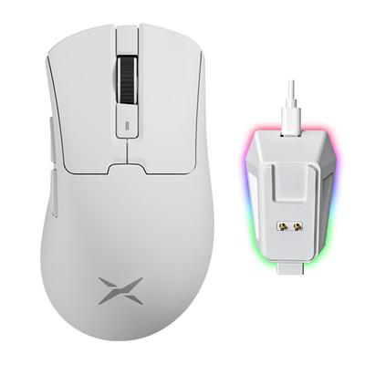 Игровая мышь DELUX M900PRO с частотой опроса 8000 Гц, 63 г, для основного датчика PAW3395, в комплект входит розовая магнитная зарядная база Huano, беспроводная, скорость, легкая,