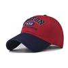 Boston Letter Embroidered Cotton Baseball Cap Sun Protection Hat For Daily Use