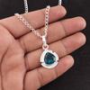 Apatite Gemstone 925 Sterling Silver Jewelry Handmade Pendant 1.15" Gift For Mom PP-8-11