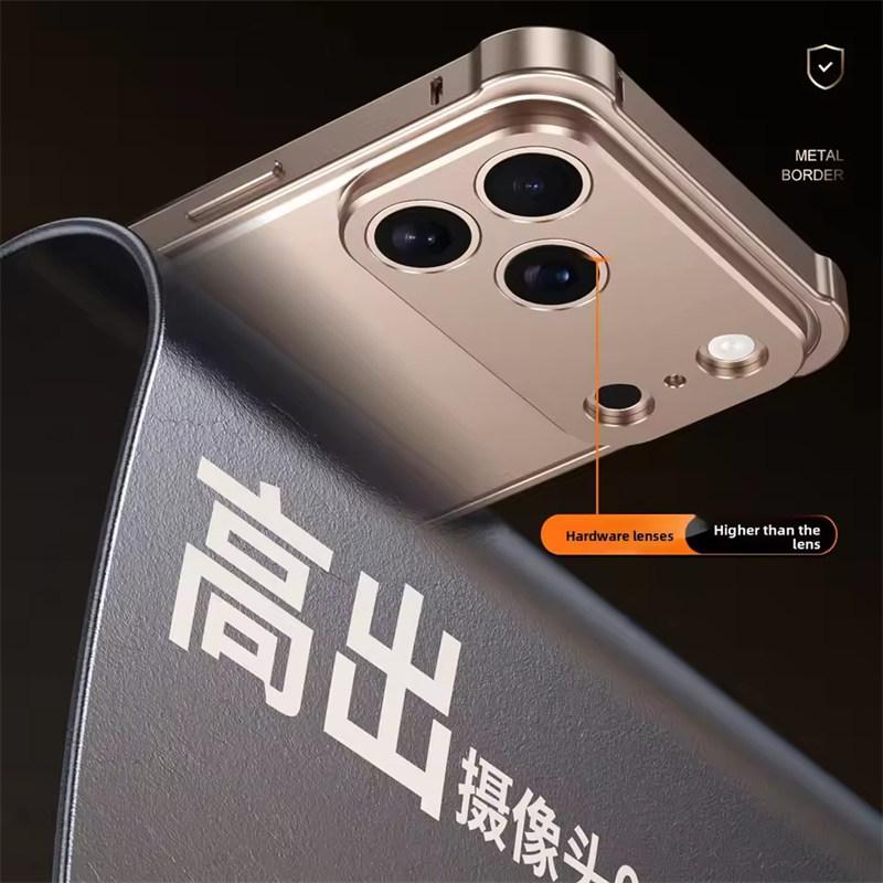 Высококачественный Оригинальный Цветной Алюминиевый Каркас Металлический Бампер Жесткий Чехол для iPhone 17 Air 16 15 14 13 12 Pro Max 17Pro Сплав Защитная Крышка Объектива