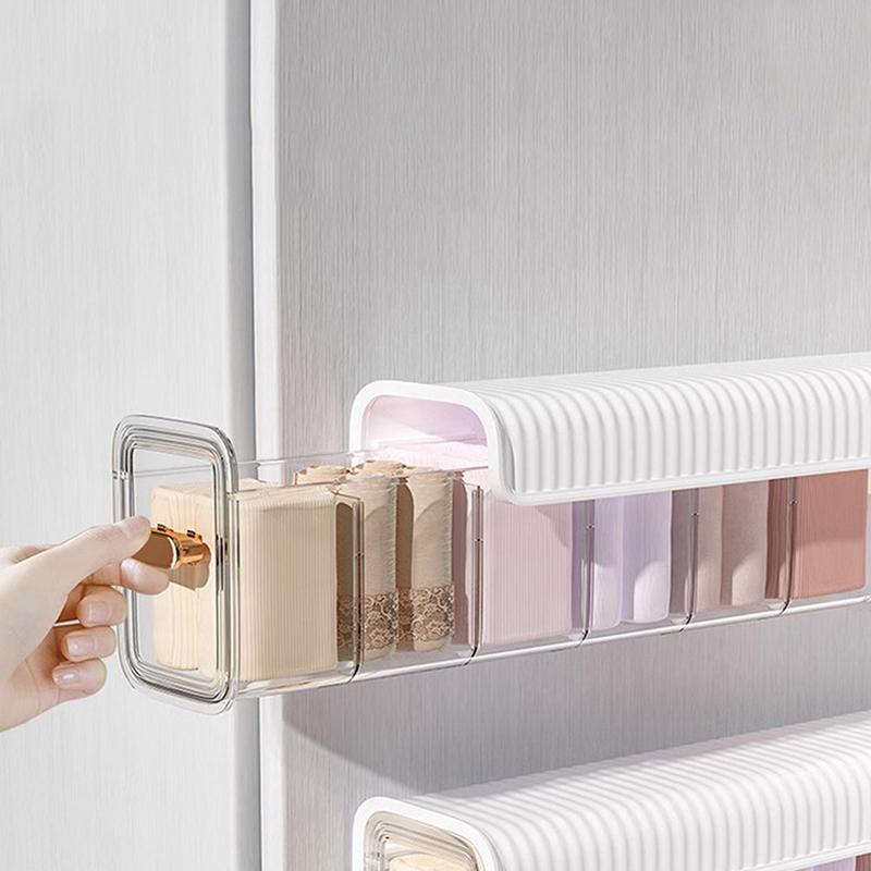 Настенный прозрачный ящик для хранения нижнего белья, трусиков, ящик для хранения носков, органайзер для шкафа, органайзер для хранения в спальне