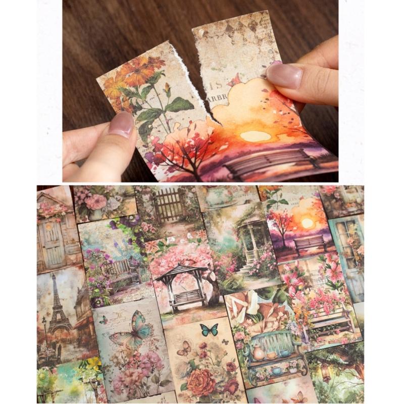 100 Sheets Retro Scrapbooking Backgrounds Paper Journaling Craft Paper For Journaling Cardmaking And Art Craft Project