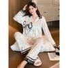 Gold Velvet Pajamas Women's New Long-sleeved Trousers Autumn and Winter Coat Home Wear Set