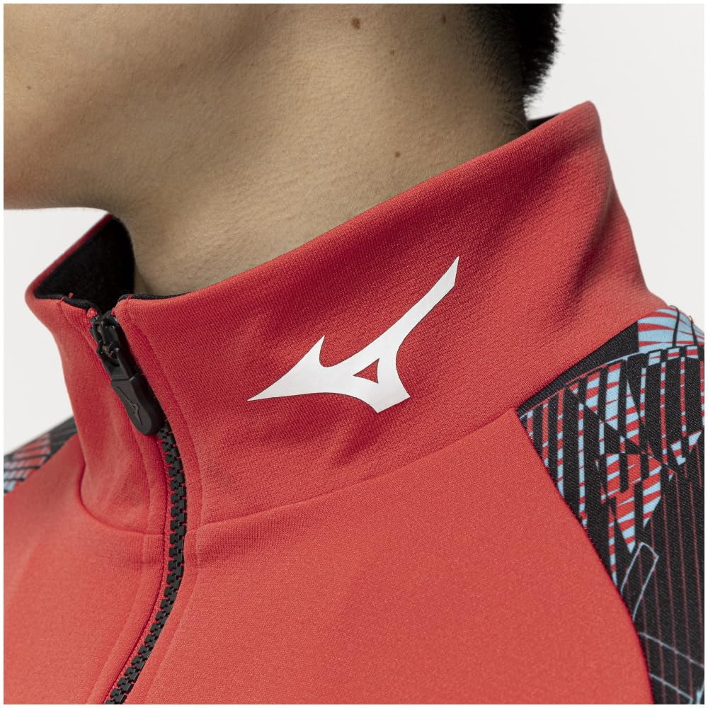 Training Wear Jacket Sweat Absorbent Quick Drying Sports 32JCC210 Poppy Red [Mizuno] Warm-up