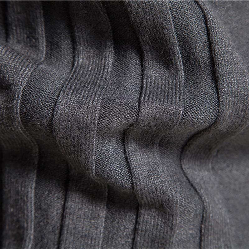 Callaway Вышитый осенне-зимний новый мужской повседневный вязаный свитер с высоким воротом, теплый базовый свитер, модный свитер-пуловер