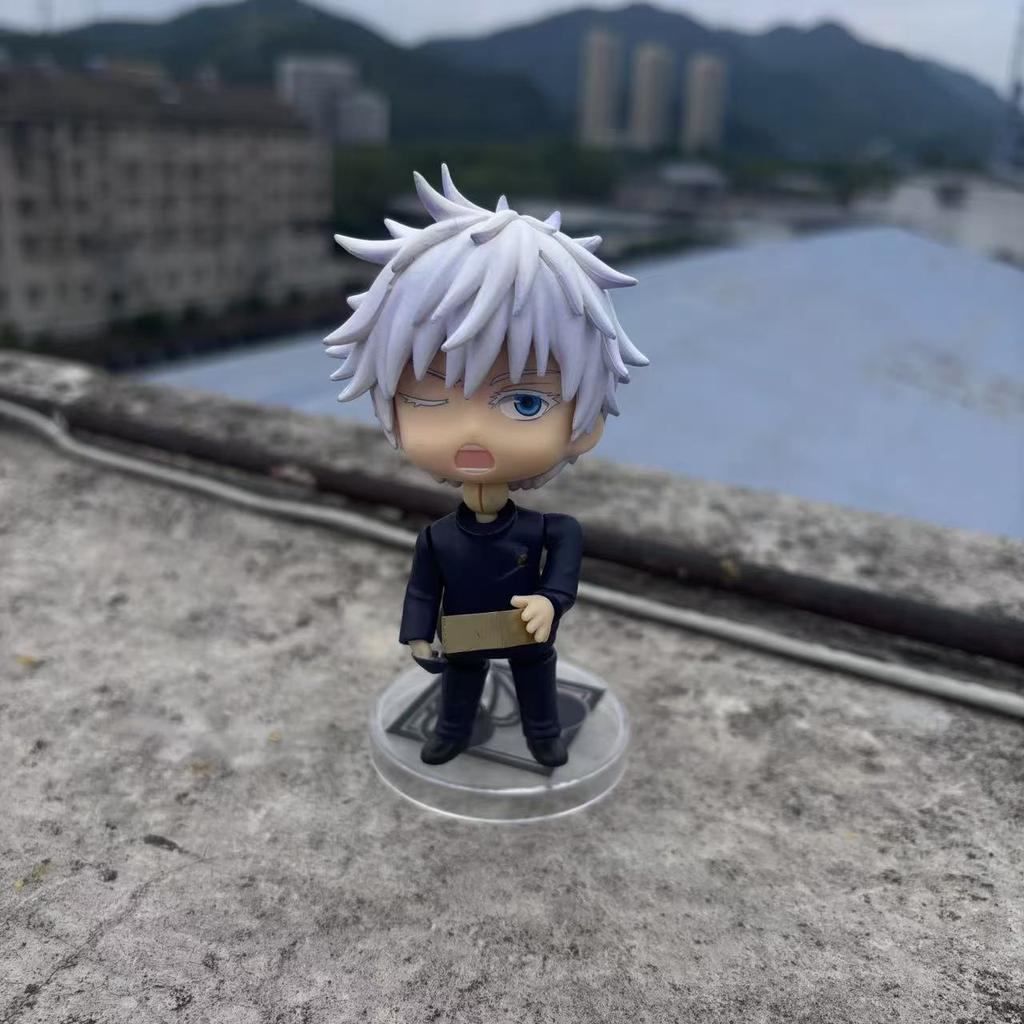 Дешевая Аниме Jujutsu Kaisen Годжо Сатору Милая 2205 Фигурка Модель Игрушки