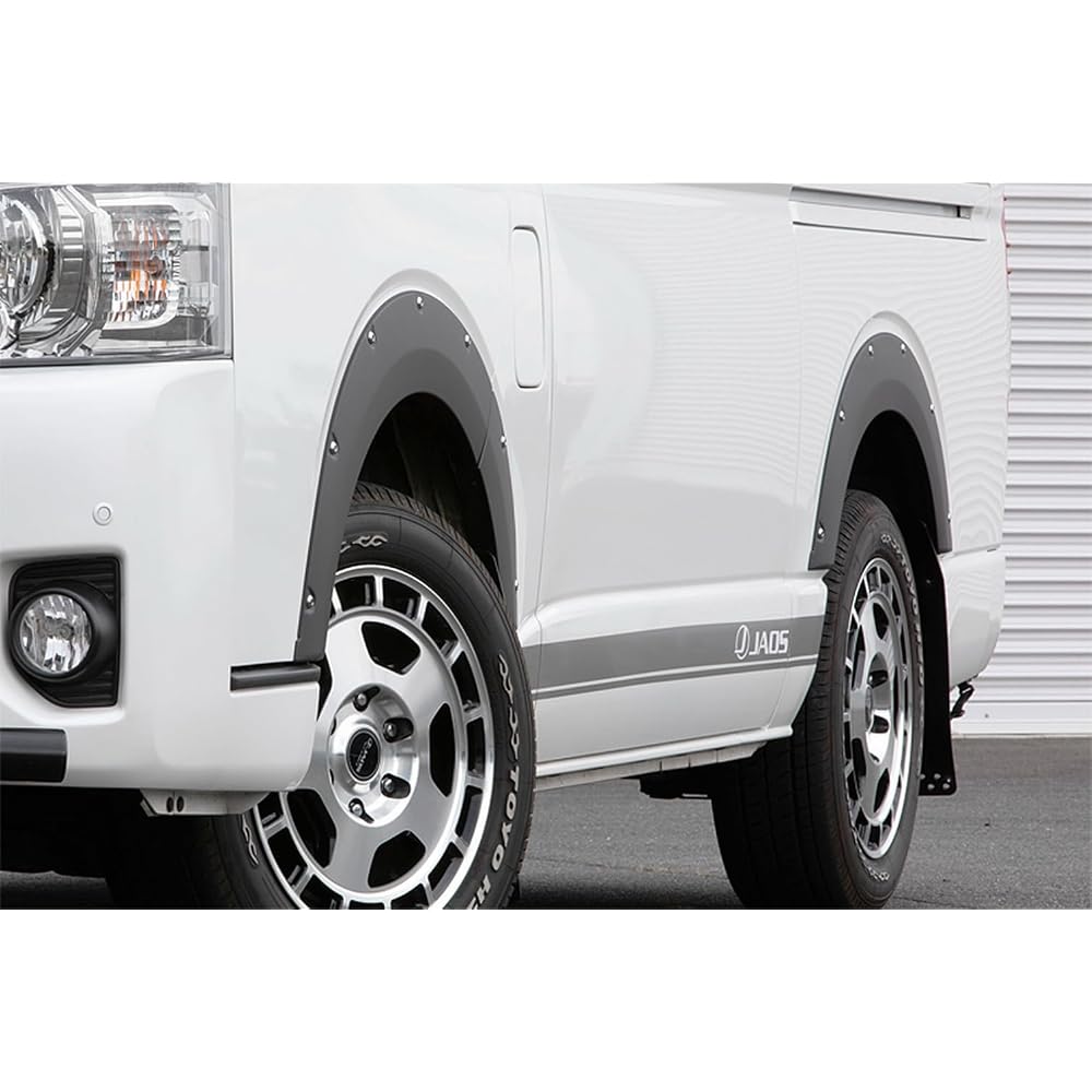 JAOS Fender Garnish Type-X Painted Matte Black for Hiace 200 Series B135201MB