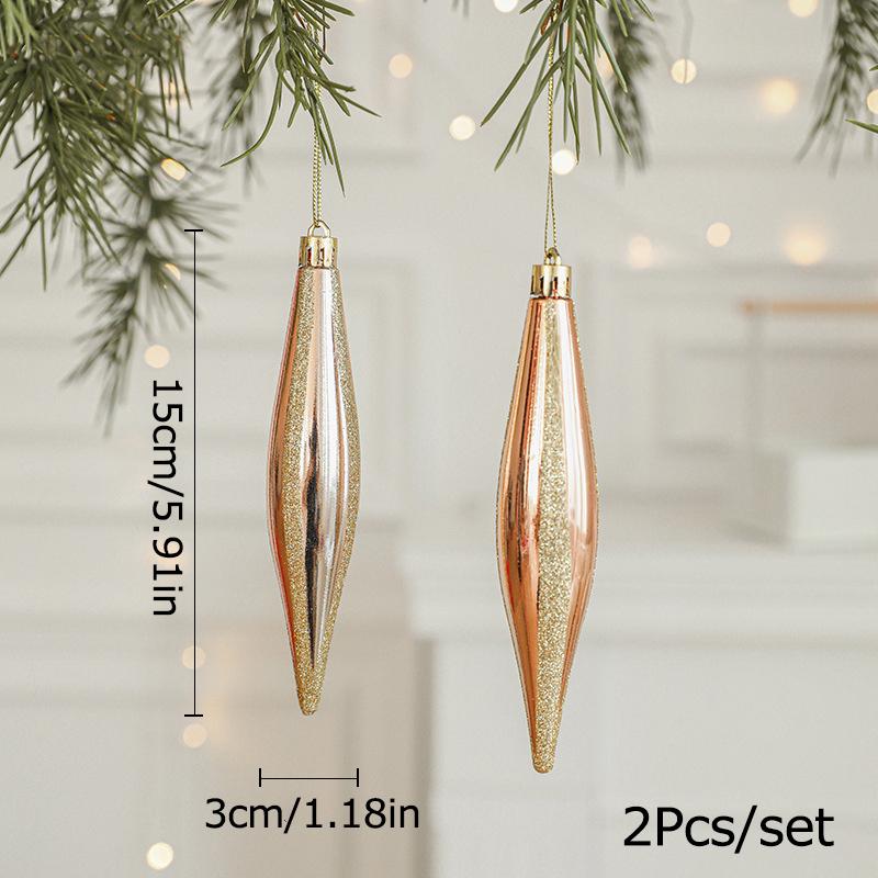 Christmas Tree Hangings Pack Of Two New Decoration Supplies