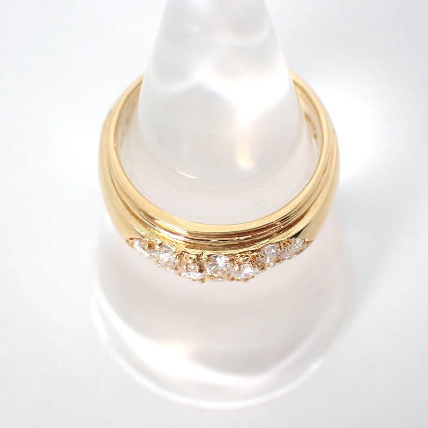 [Б/у] Кольцо KENZO/Бриллиант K18/0,52 карата/Нет. 12/г441-55