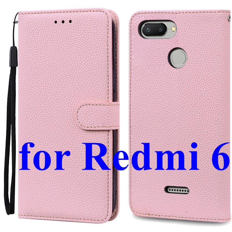 Mi 6 Case For Xiaomi Mi 6 Case Redmi 6 Leather Wallet Flip Case For Xiaomi Redmi 6 Mi6 Phone Case Redmi6 Cover Fundas Shell Bags