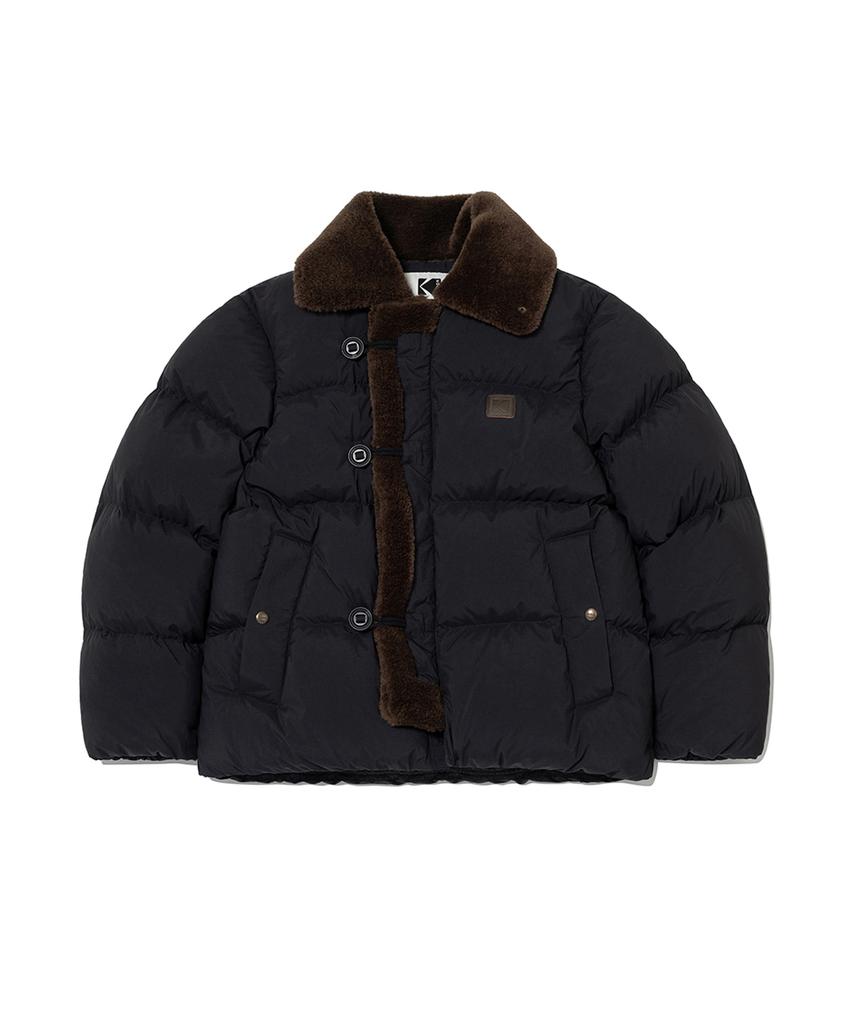 KODAK Brownie Leather Down Jacket Black
