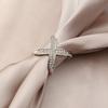 Cross-shaped Silk Scarf Buckle, Hem Knot Buckle