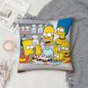 Cartoon SSimpsons Pillow Case Square DoubleSided Printing Sofa Cushion Cover Pillowcase Bedroom Bedside