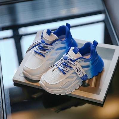 Детская спортивная обувь 2025 весна и осень новая обувь для девочек в стиле «папины кроссовки» дышащая сетчатая повседневная универсальная обувь для бега для мальчиков