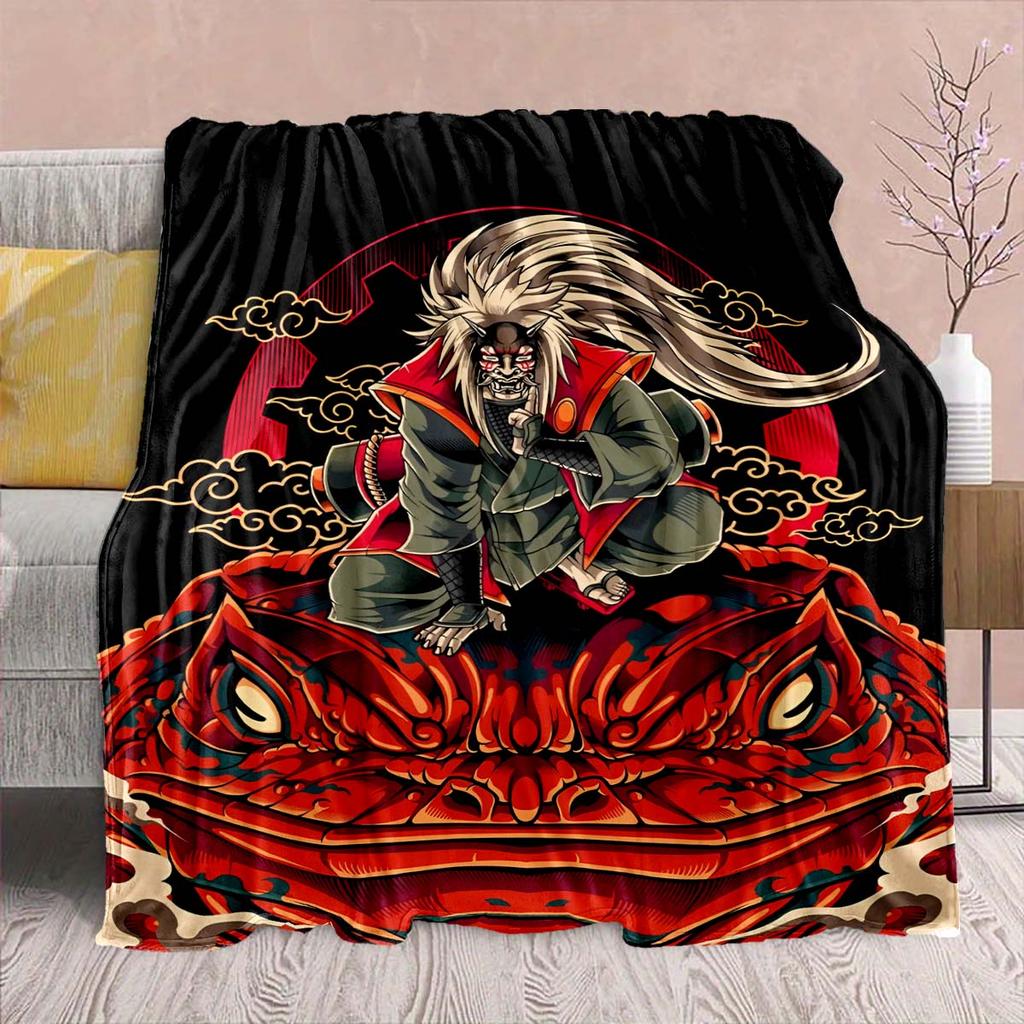 Naruto Anime Flannel Blanket - Soft Warm Perfect for Sofa, Bedding Camping Travel Office Home Decor 