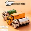 Trendy Alloy Pull-Back Garbage Truck Toy Car Model for Kids