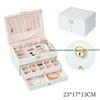 Large Capacity Light Luxury High-End Exquisite Jewelry Box 2025 New Necklace with Lock Earrings Anti-Oxidation Storage Box