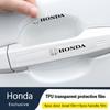 TPU Car Transparent Door Bowl Handle Protective Film Sticker For Honda civic accord fit jazz pilot CRV odyssey passport city