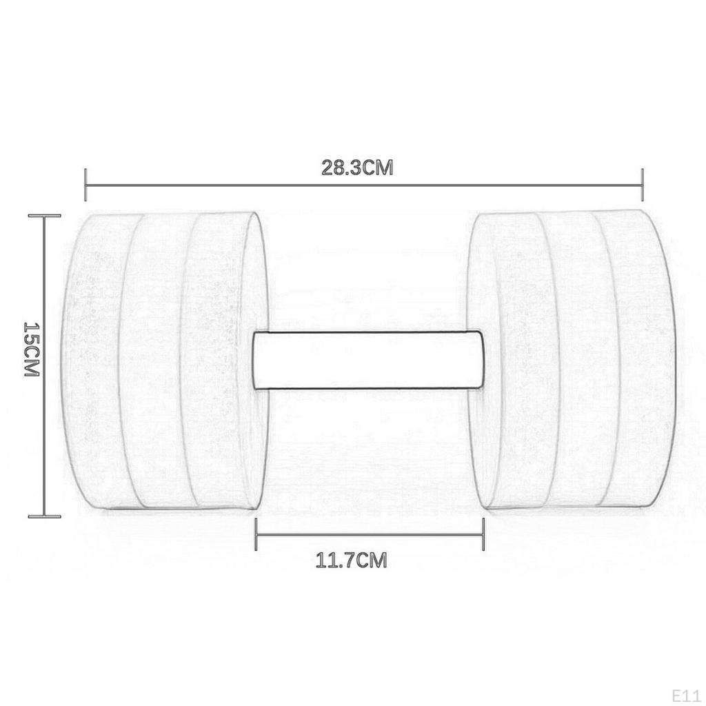 AquaFit Foam Dumbbells - Water Exercise Equipment for Pool Fitness