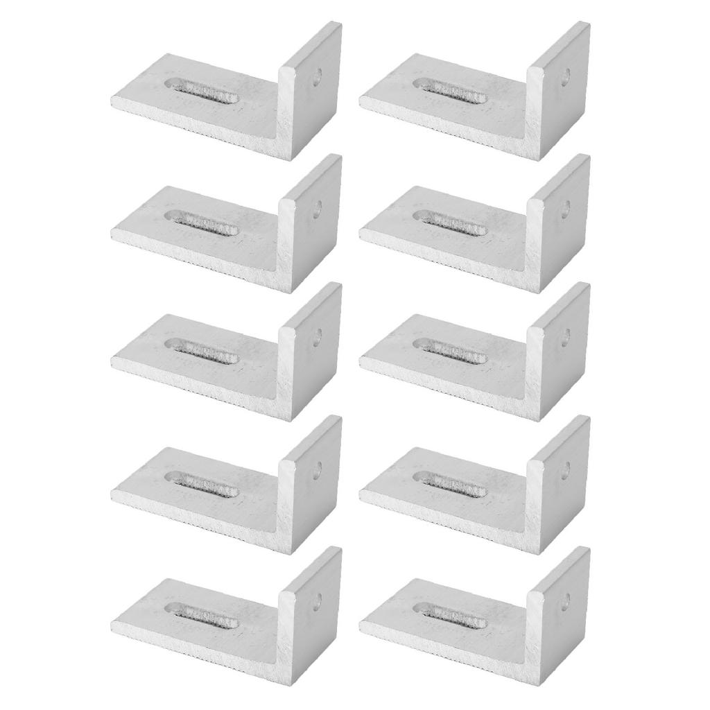 10 шт. L-образное крепление для солнечной панели из алюминиевого сплава, кронштейн для крепления фотоэлектрической панели для кровельной фотоэлектрической системы