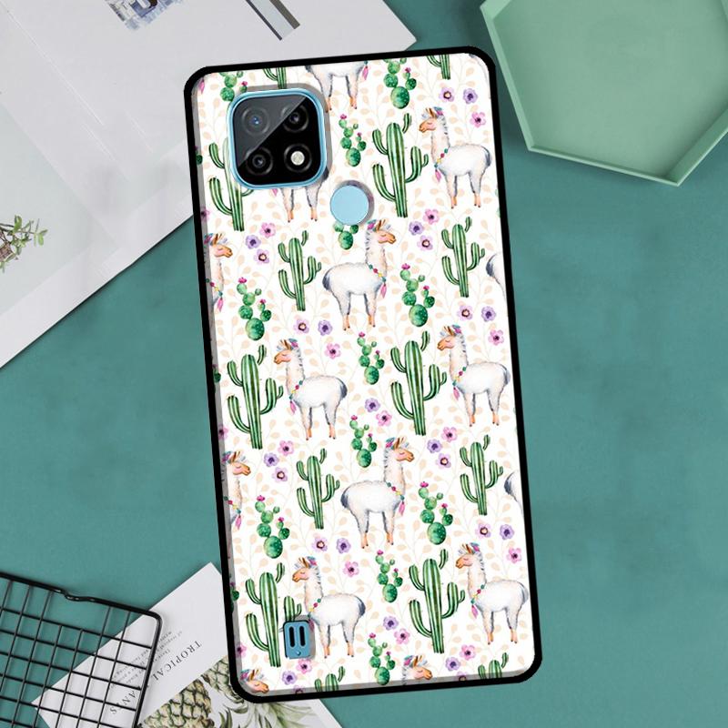 Лама Лама Альпаки Для OnePlus 10 Pro 9 Pro 8T 9R Nord2 Чехол Для Realme 9 8 Pro 8i 9i C35 GT Neo 2 3 Master