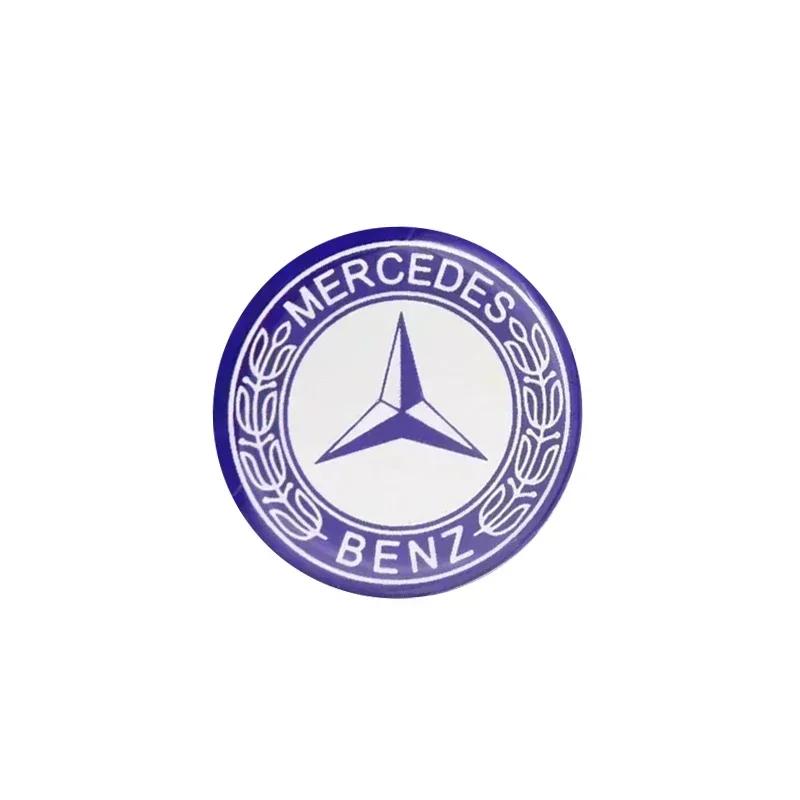 1 шт. 29 мм Маленькая наклейка для управления медиа в автомобиле Для Mercedes Benz A C E R M класса CLA GLA AMG W204 W210 W124 W205 W203 Автомобильные гаджеты