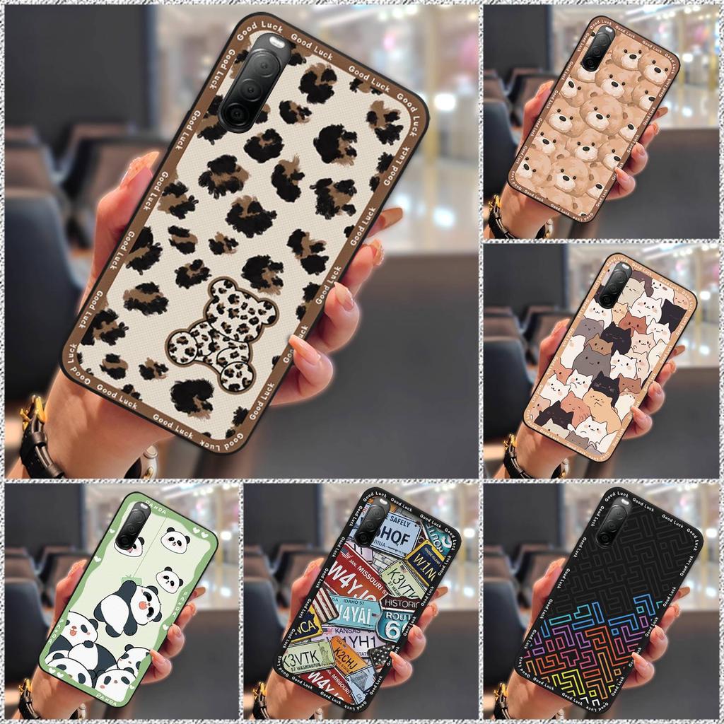Full Wrap Waterproof Phone Case For Sony Xperia10 II Soft Case TPU Durable Protective Cartoon Anti-dust Shockproof Cover
