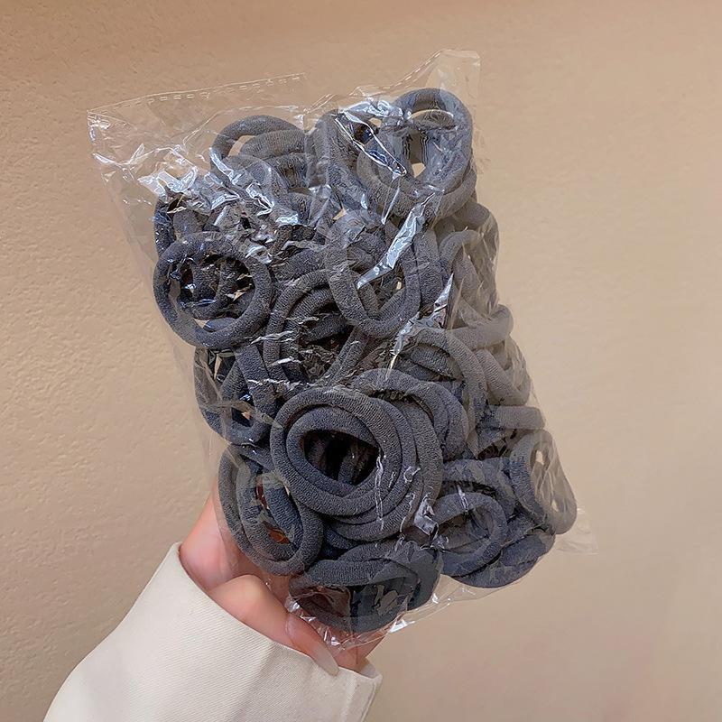 Высокоэластичные однотонные резинки для волос для женщин – прочные, стильные резинки для хвостиков